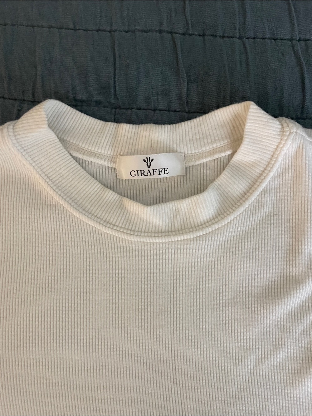White Ribbed Crop Top - Picture 6 of 11